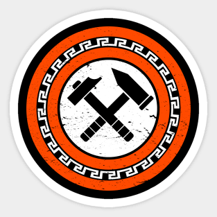 Hephaestus Shield Sticker